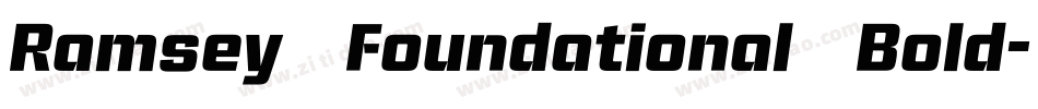 Ramsey Foundational Bold字体转换